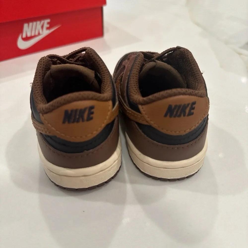 Nike Dunk Low 'Brown Black' Baby/Toddler Shoes size 5C
